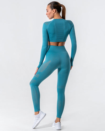Gracey Leggings mit Aussparungen - Blau