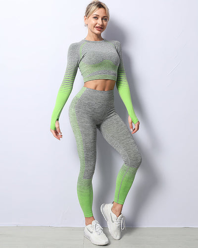Harmony Seamless Long Sleeve - Grün