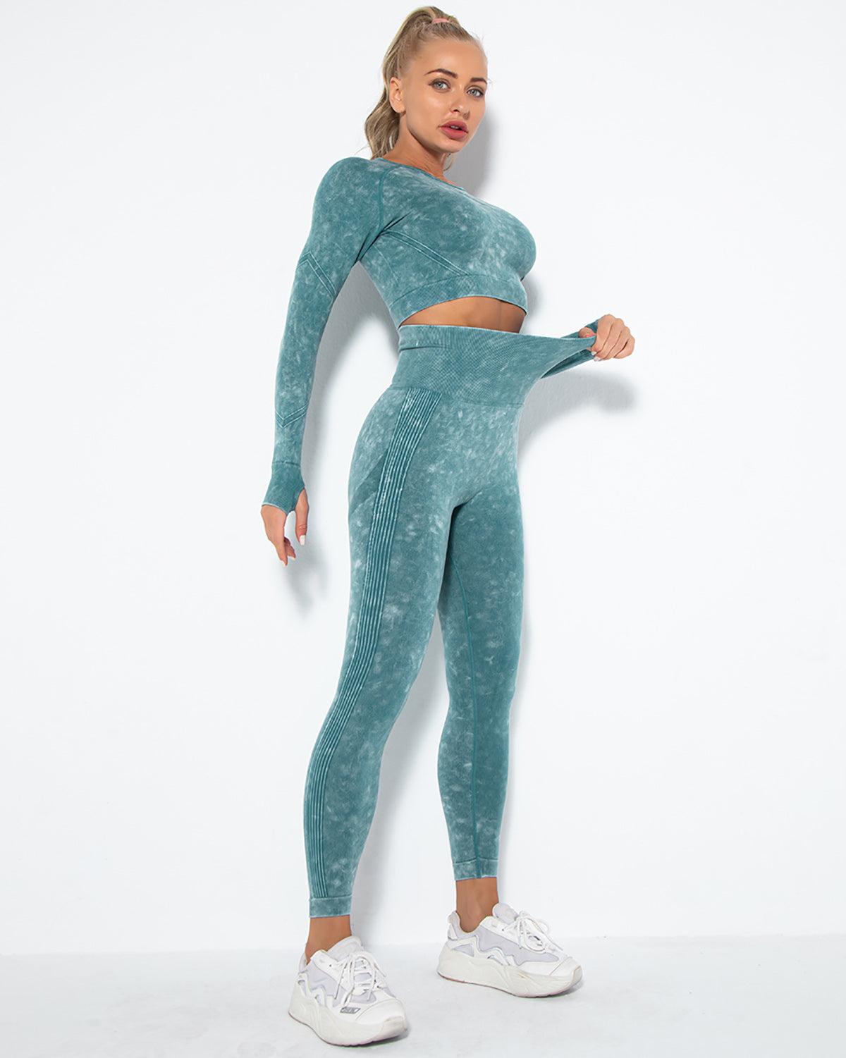 Idalyne Seamless Leggings - Petrol