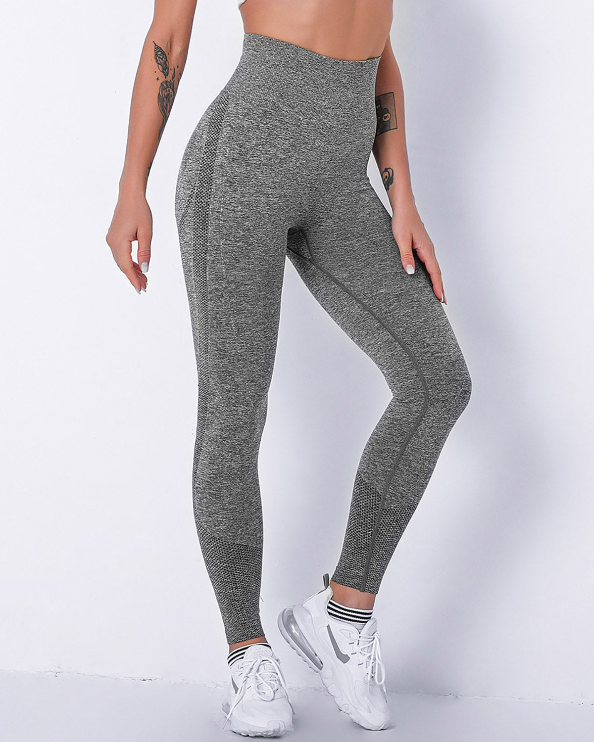 Jiulia Blanc Seamless Leggings - Grau