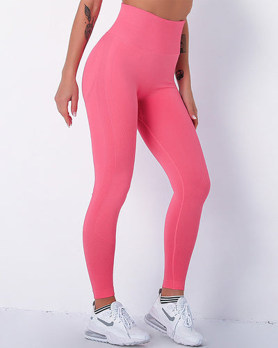Jiulia Blanc Seamless Leggings - Pink