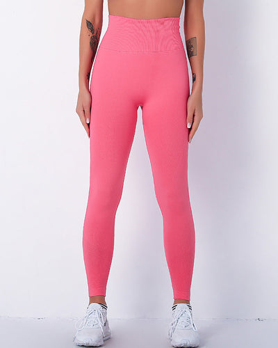 Jiulia Blanc Seamless Leggings - Pink