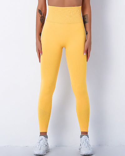Jiulia Blanc Seamless Leggings - Gelb
