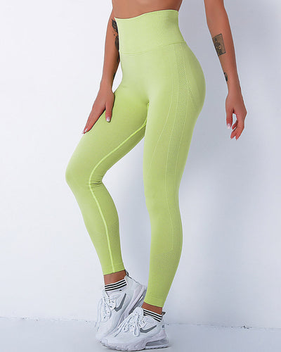 Jiulia Blanc Seamless Leggings - Grün