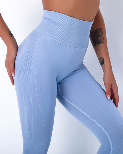 Jiulia Blanc Seamless Leggings - Blau
