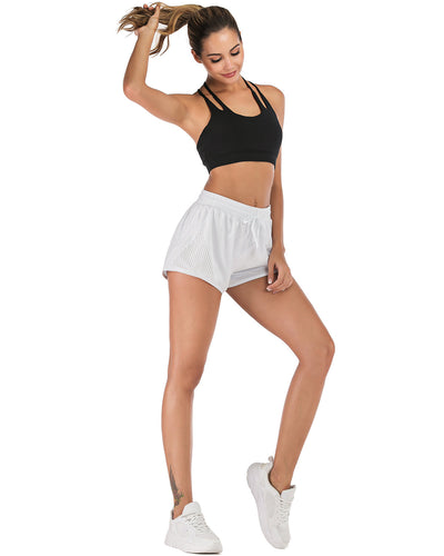 Lauren Gym Shorts - Weiß