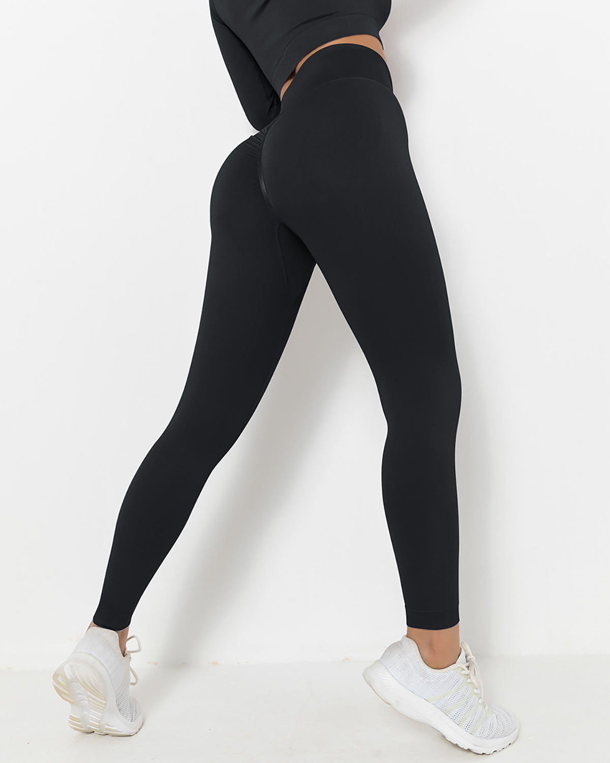Lior Seamless Scrunch Leggings - Schwarz