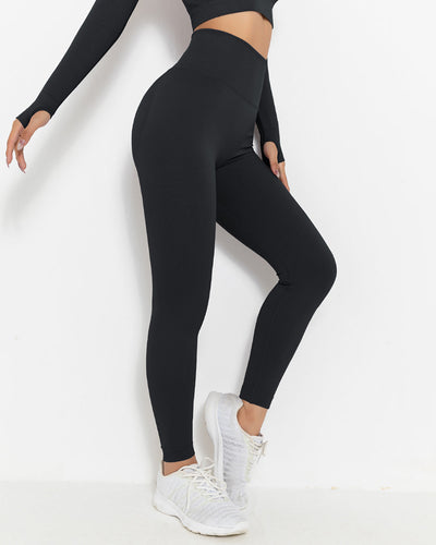 Lior Seamless Scrunch Leggings - Schwarz