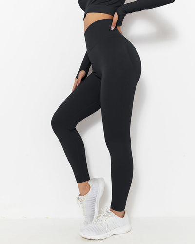 Lior Seamless Scrunch Leggings - Schwarz
