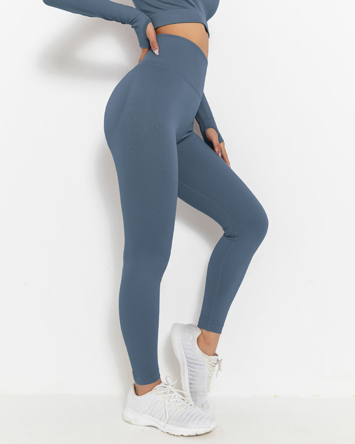 Lior Seamless Scrunch Leggings - Blau