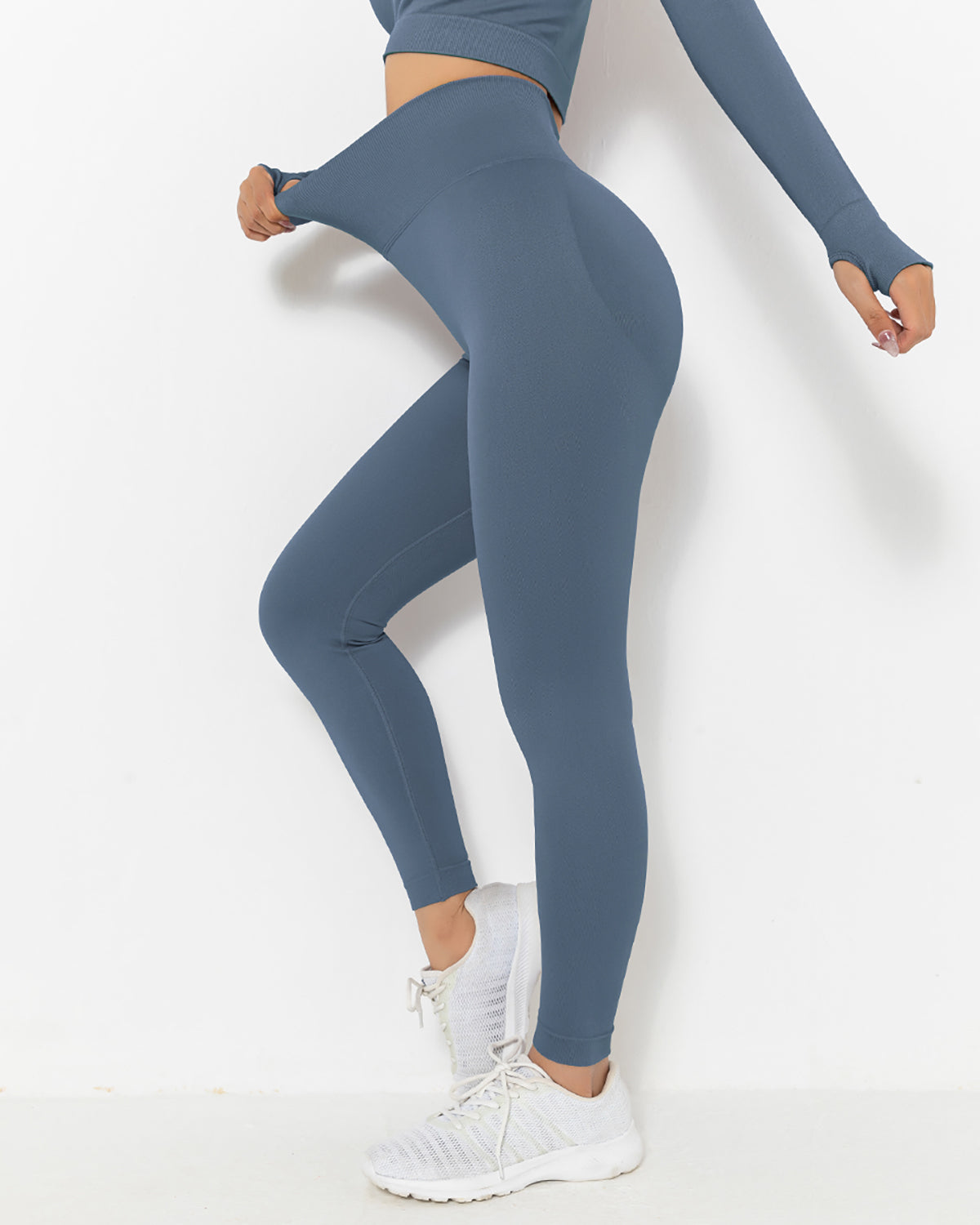 Lior Seamless Scrunch Leggings - Blau