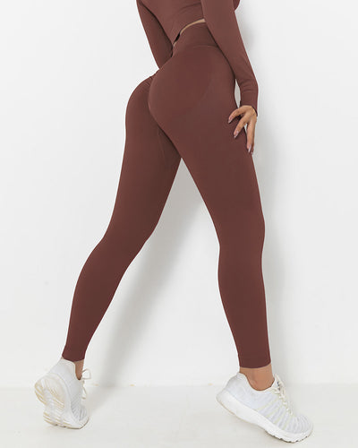 Lior Seamless Scrunch Leggings - Braun