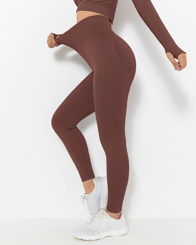 Lior Seamless Scrunch Leggings - Braun