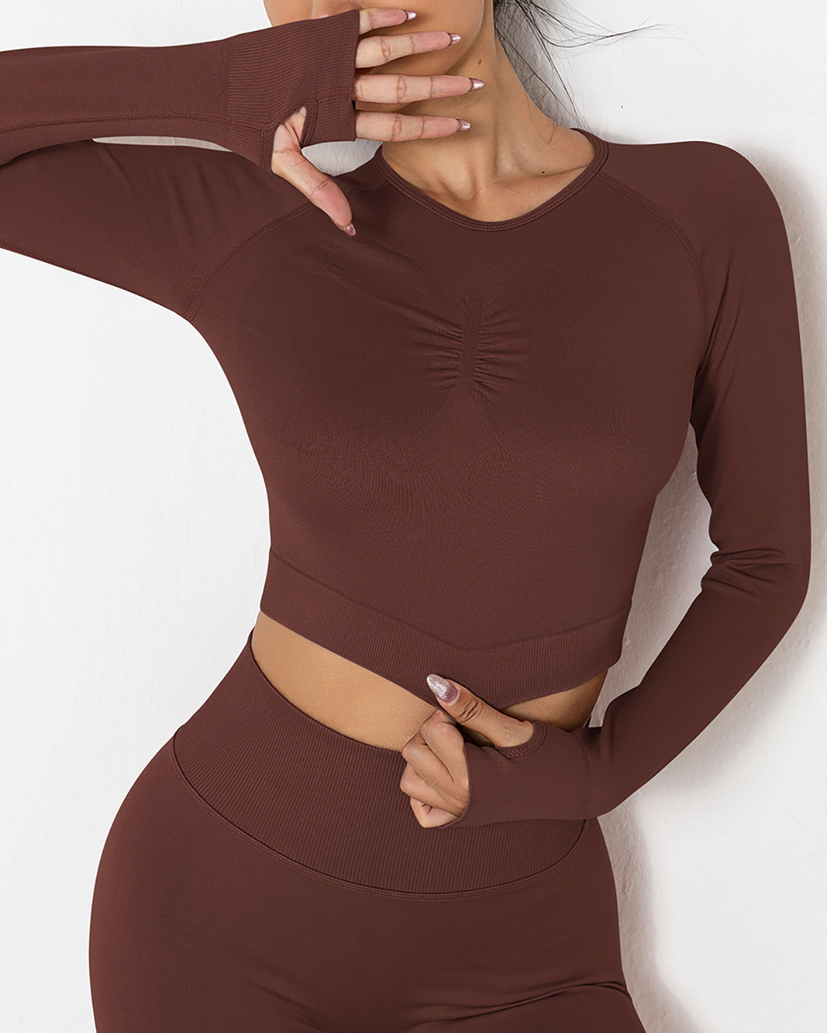 Lior Seamless Long Sleeve - Braun