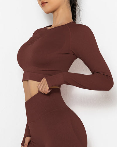 Lior Seamless Long Sleeve - Braun