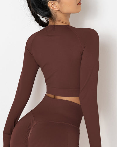 Lior Seamless Long Sleeve - Braun