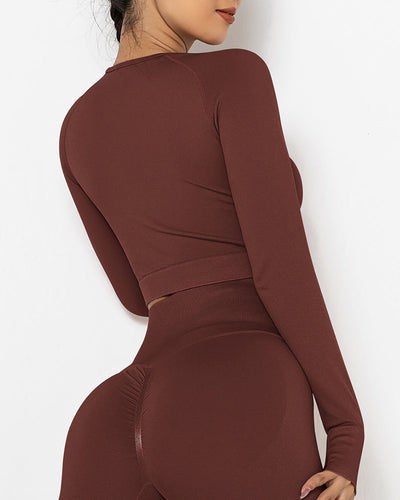 Lior Seamless Long Sleeve - Braun