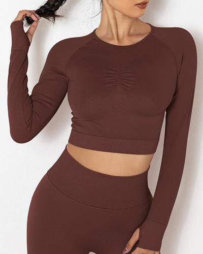 Lior Seamless Long Sleeve - Braun