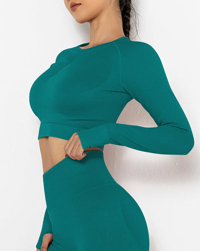 Lior Seamless Long Sleeve - Petrol
