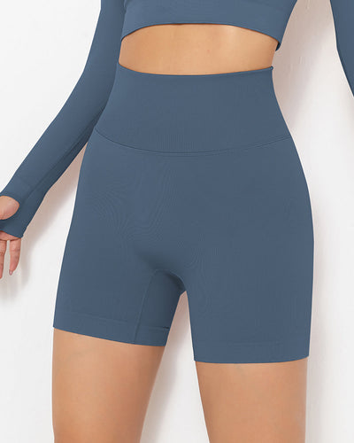 Lior Seamless Scrunch Shorts - Blau