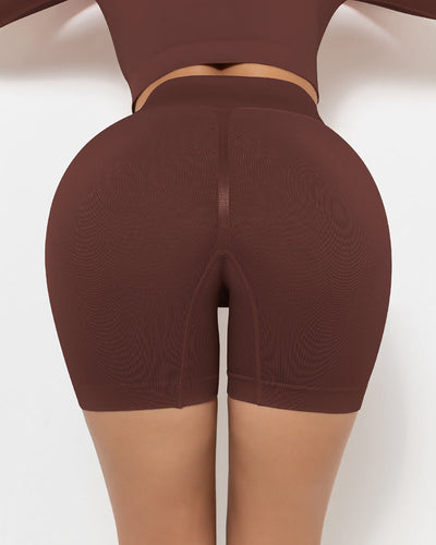 Lior Seamless Scrunch Shorts - Braun