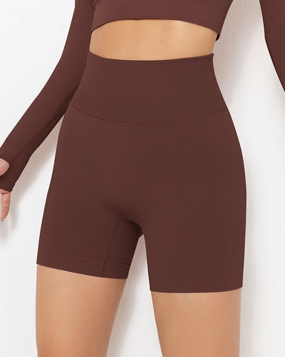 Lior Seamless Scrunch Shorts - Braun