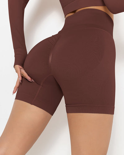 Lior Seamless Scrunch Shorts - Braun