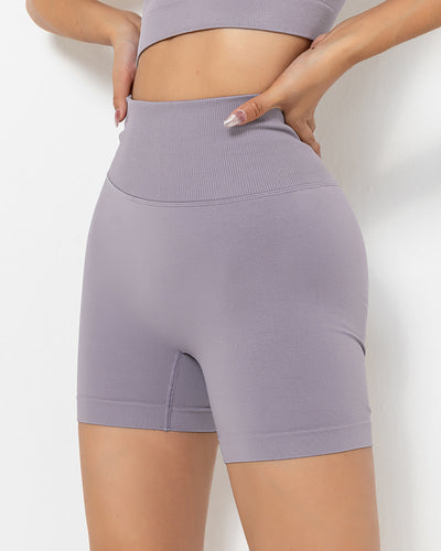 Lior Seamless Scrunch Shorts - Flieder