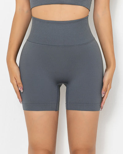 Lior Seamless Scrunch Shorts - Dunkelgrau