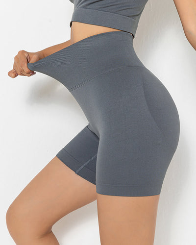 Lior Seamless Scrunch Shorts - Dunkelgrau