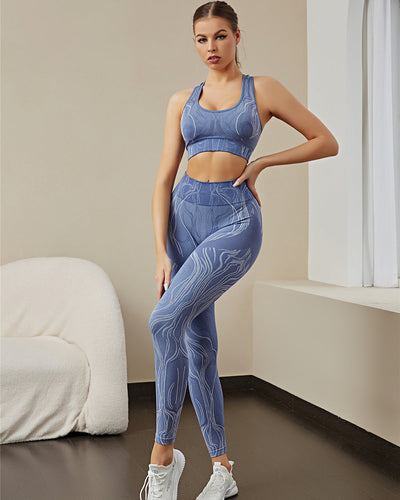 Jacqueline Sport-BH - Blau