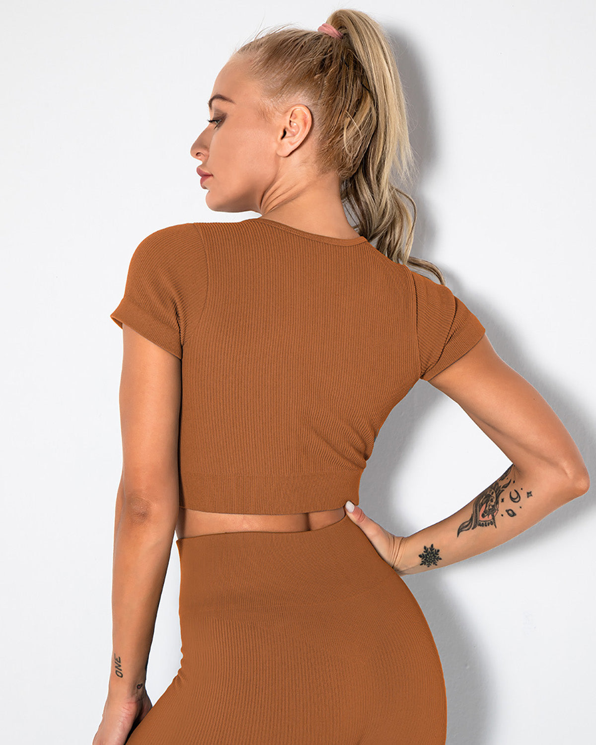 Nieve Crop Top - Kupfer
