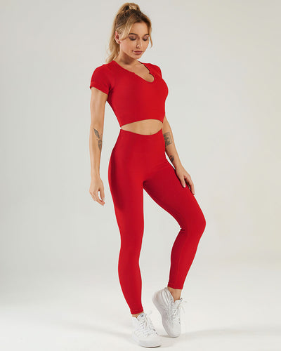 Nieve Crop Top - Hellrot