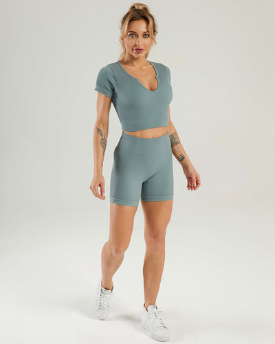 Nieve Crop Top - Salbei