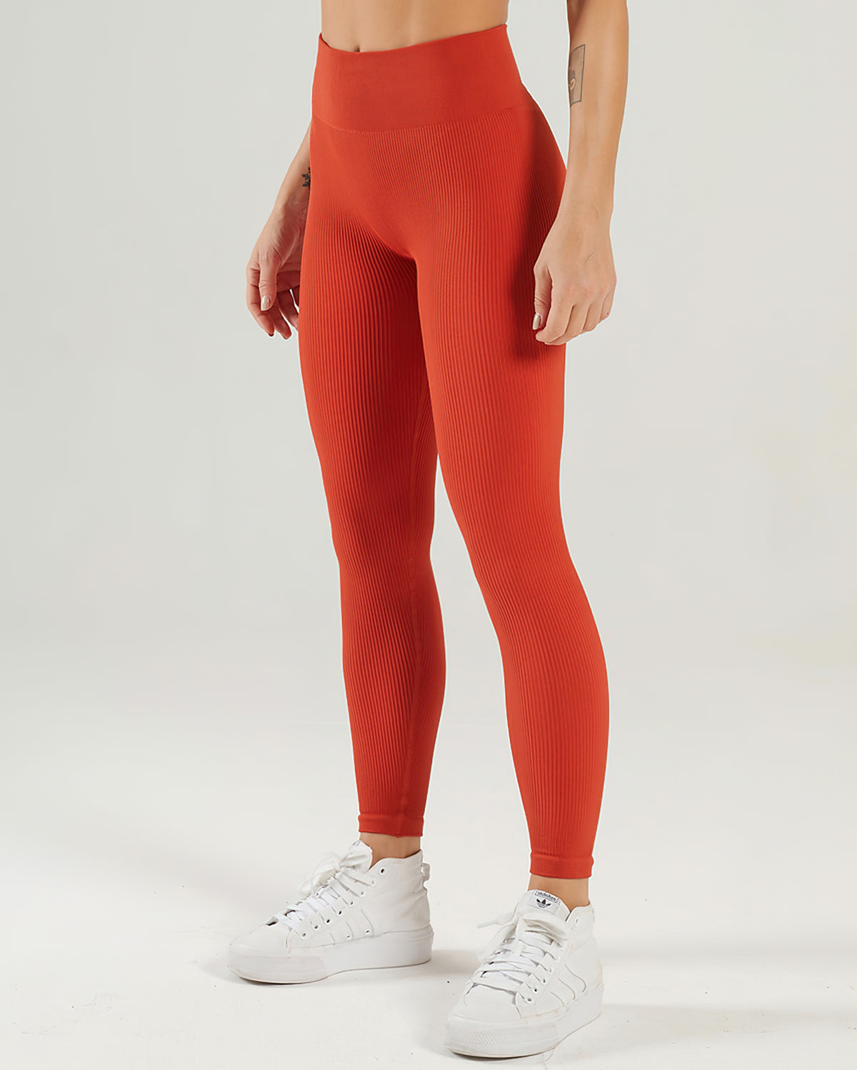 Nieve Seamless Leggings Gerippt - Persian Red