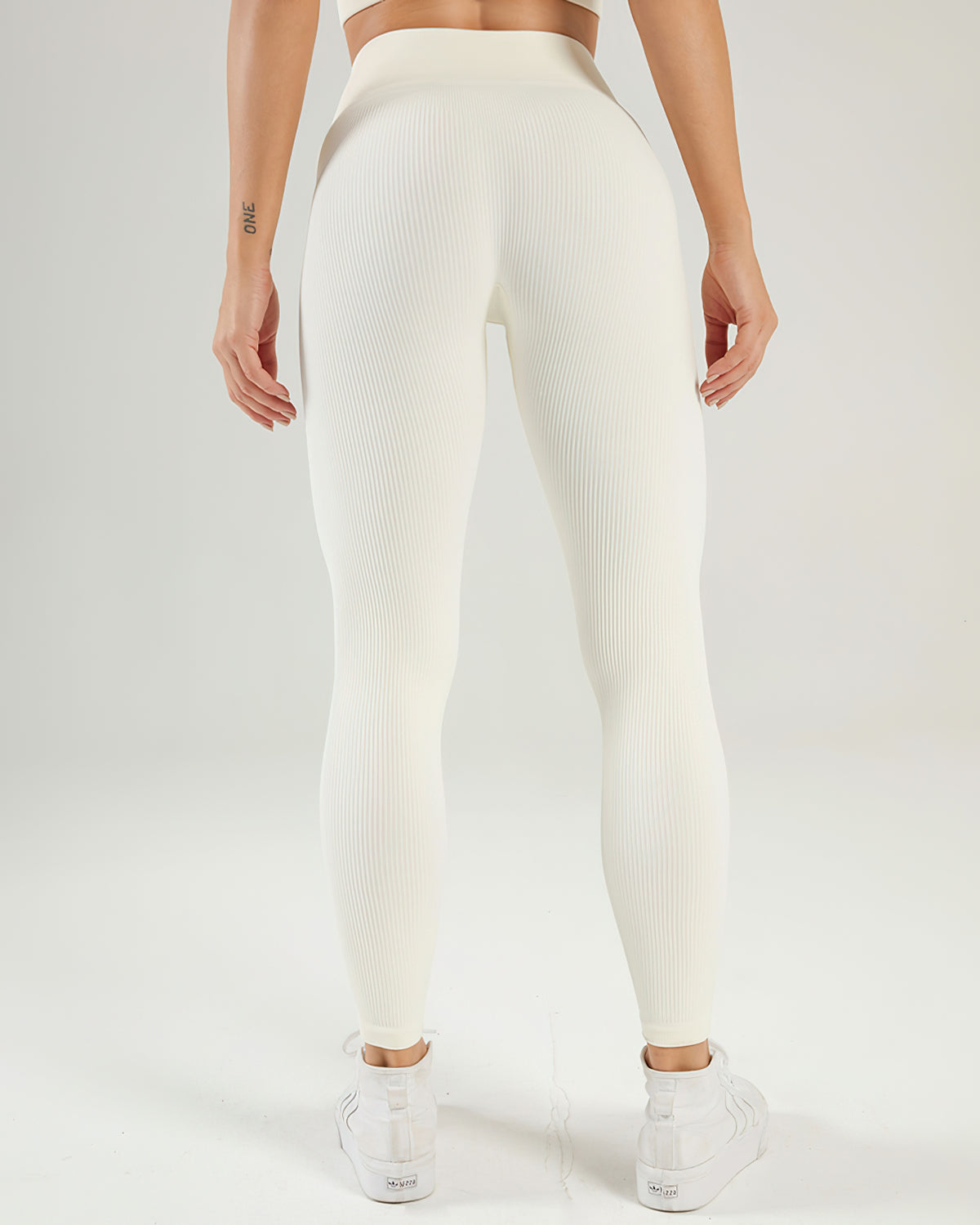 Nieve Seamless Leggings Gerippt - Beige