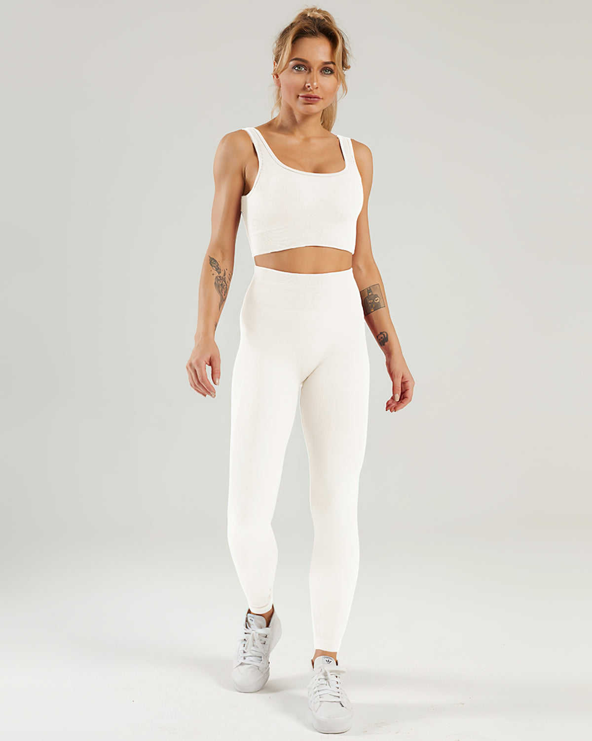 Nieve Seamless Leggings Gerippt - Beige