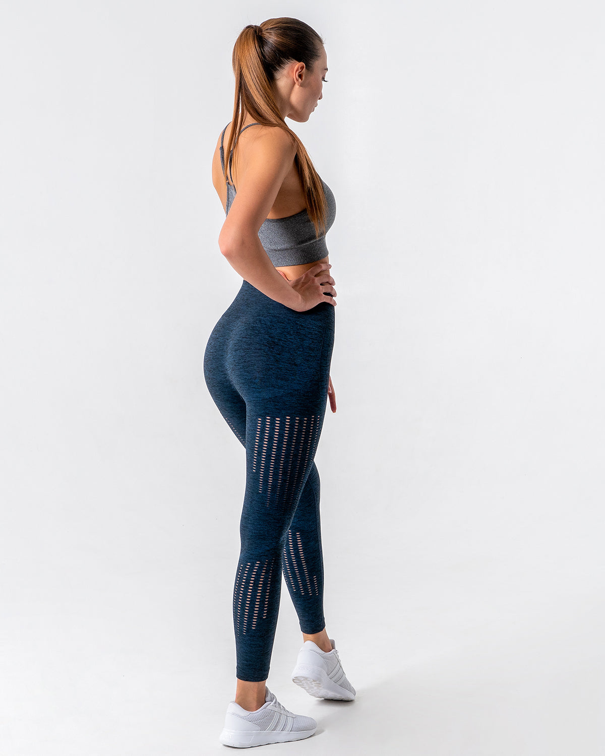 Nina Luxe Leggings - Blau