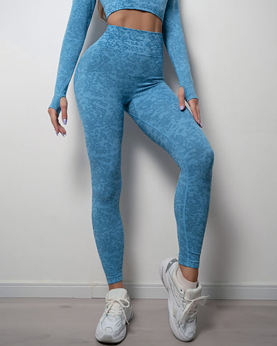 Omira Seamless Leggings - Blau