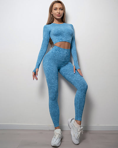 Omira Seamless Leggings - Blau
