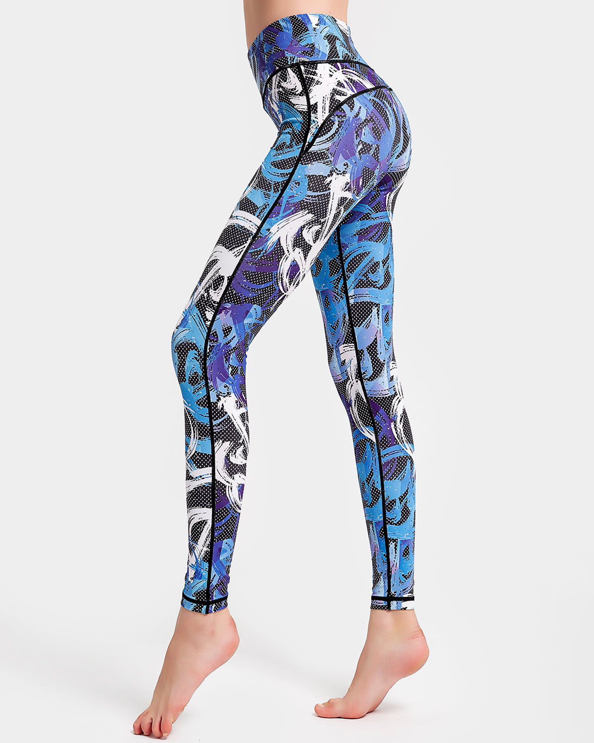 Leggings mit Pinselstrich-Design