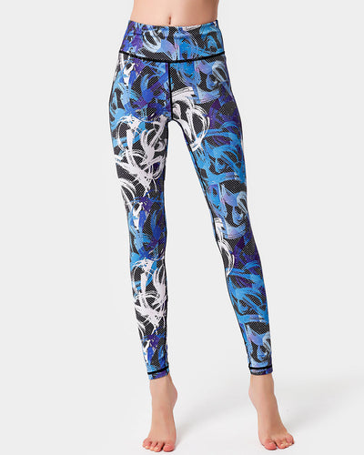 Leggings mit Pinselstrich-Design