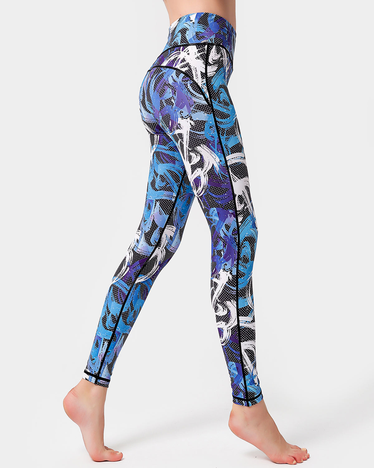 Leggings mit Pinselstrich-Design