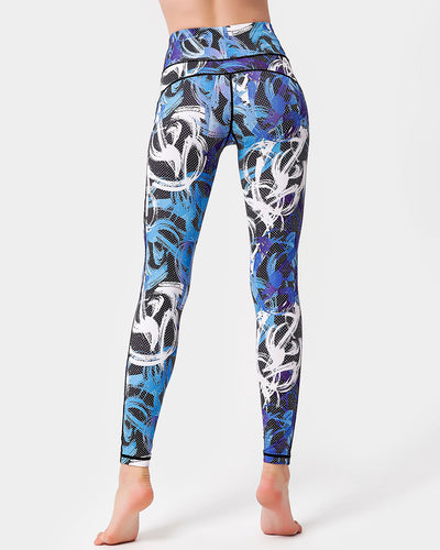 Leggings mit Pinselstrich-Design