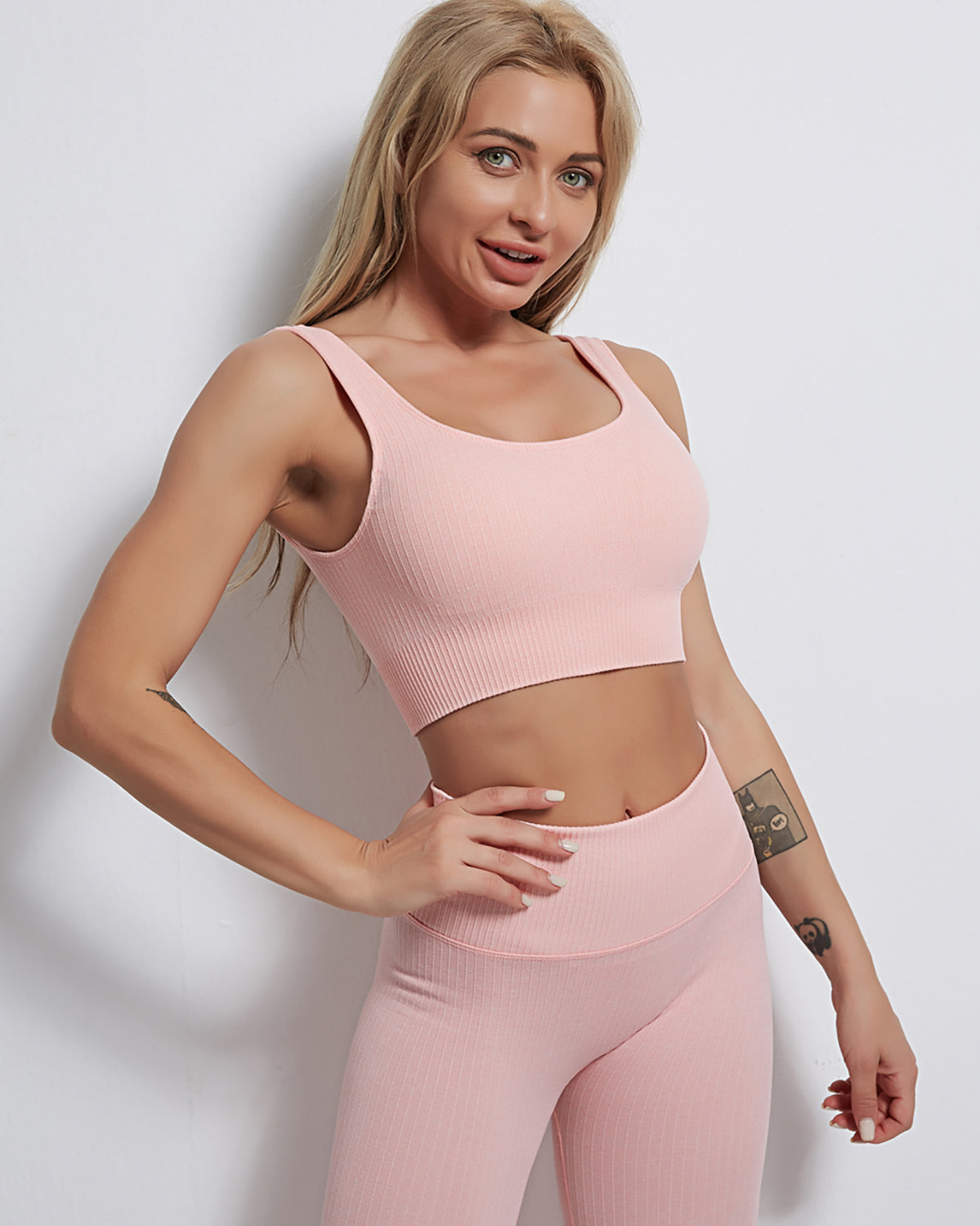 Rozy Sport-BH Gerippt - Pink