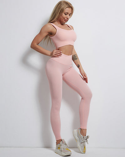 Rozy Sport-BH Gerippt - Pink