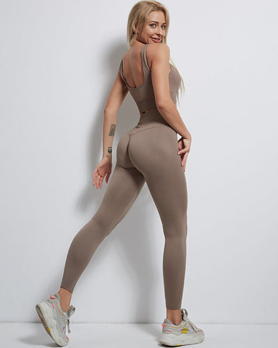 Rozy Sport-BH Gerippt - Toffee
