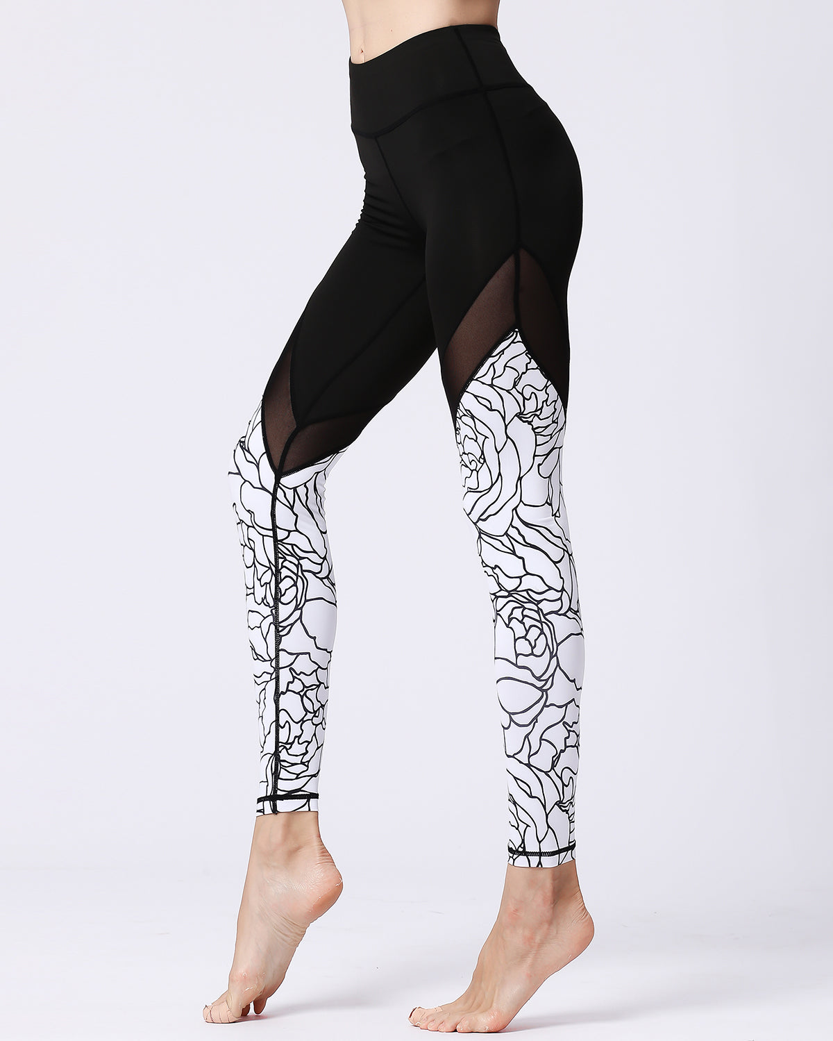 Scribble Mesh Leggings