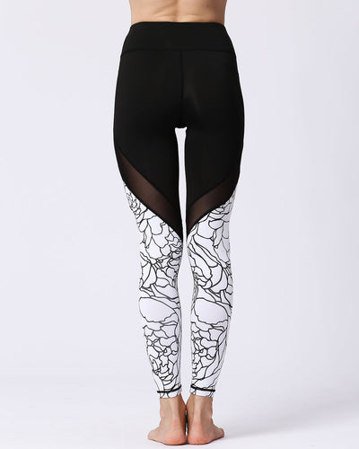 Scribble Mesh Leggings