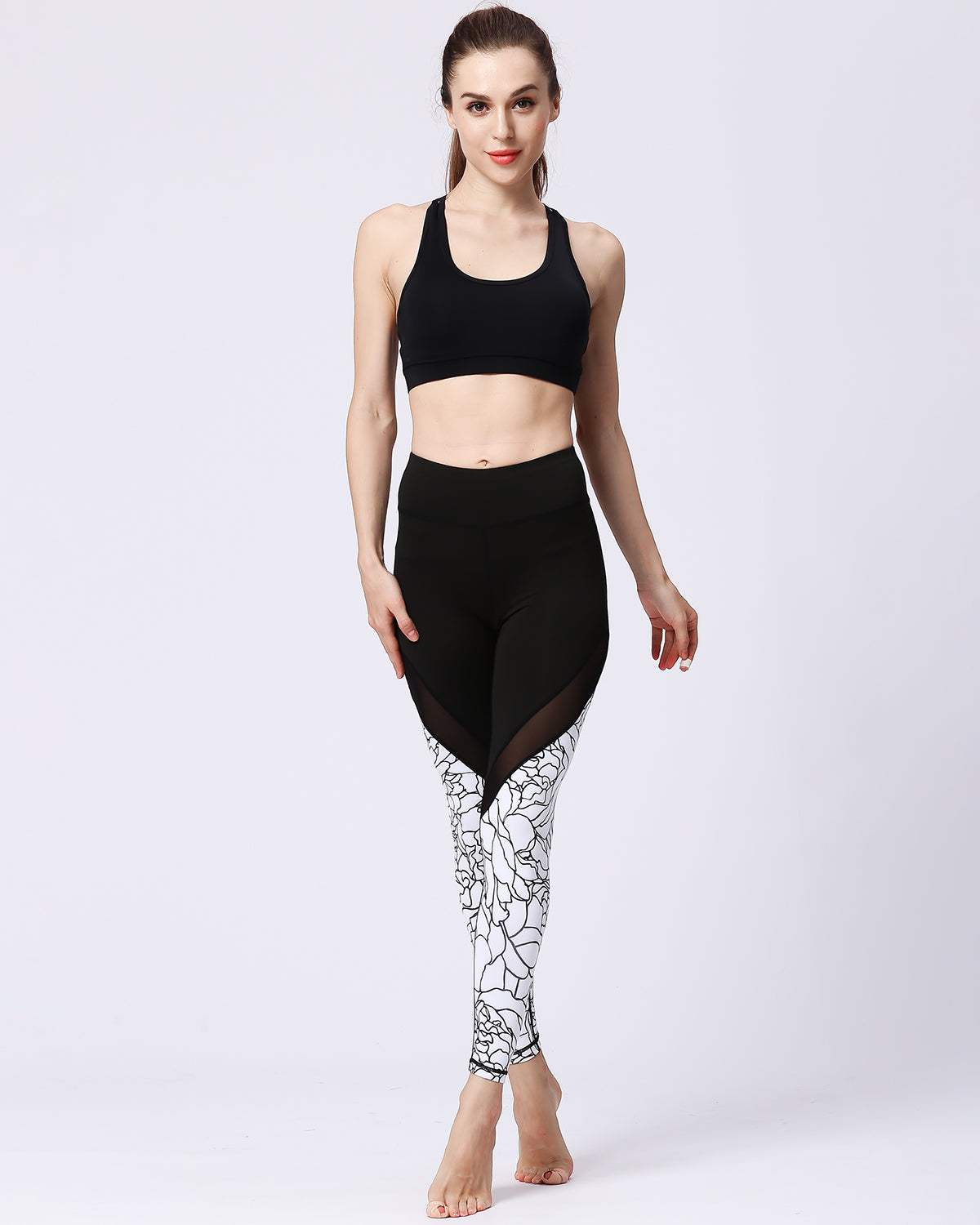 Scribble Mesh Leggings